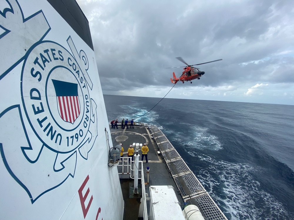 U.S. Coast Guard Cutter Active conducts HIFR