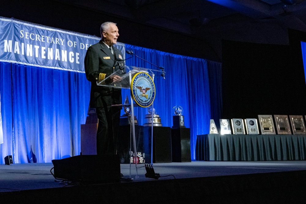 Rear Adm. Daniel Cheever Speaks at SECDEF Maintenance Awards