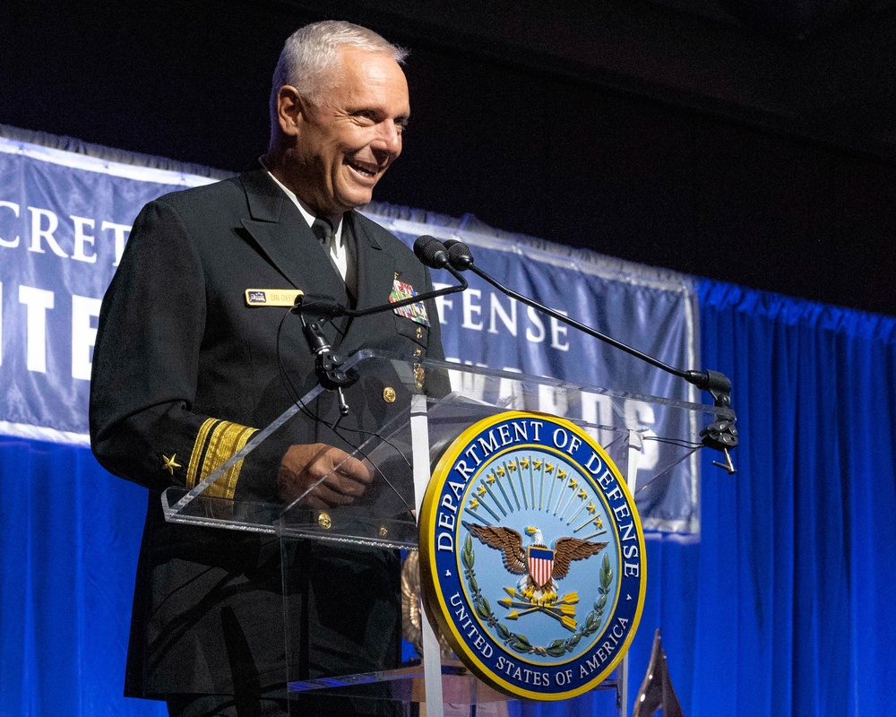 Rear Adm. Daniel Cheever Speaks at SECDEF Maintenance Awards