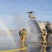 ARFF simulated aircraft fire training