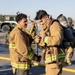 ARFF simulated aircraft fire training