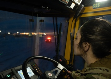 Snow barn clears the way on Eielson AFB