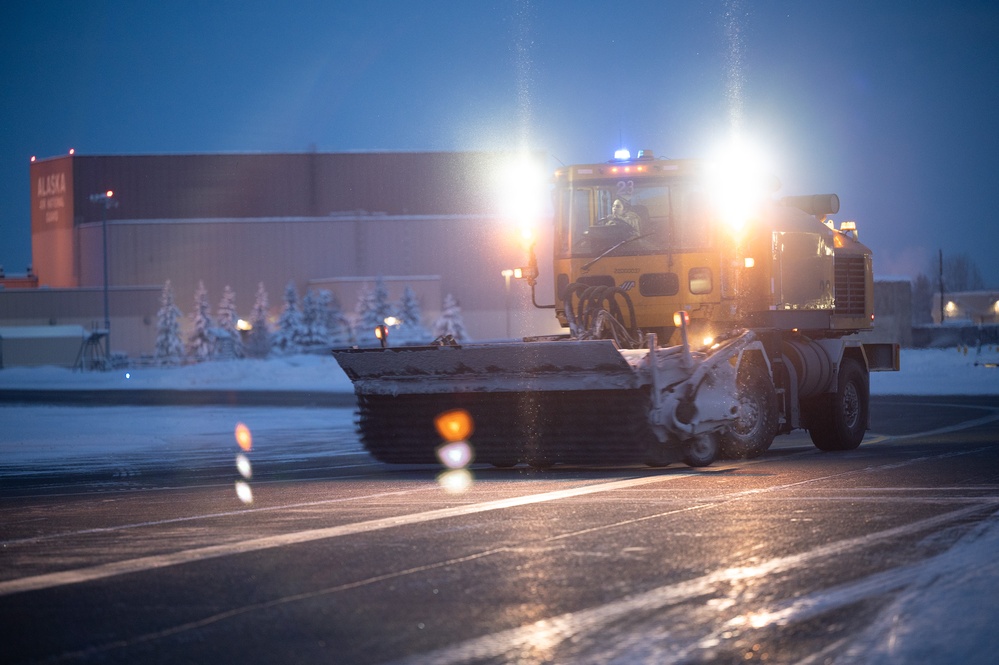 Snow barn clears the way on Eielson AFB