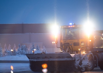 Snow barn clears the way on Eielson AFB