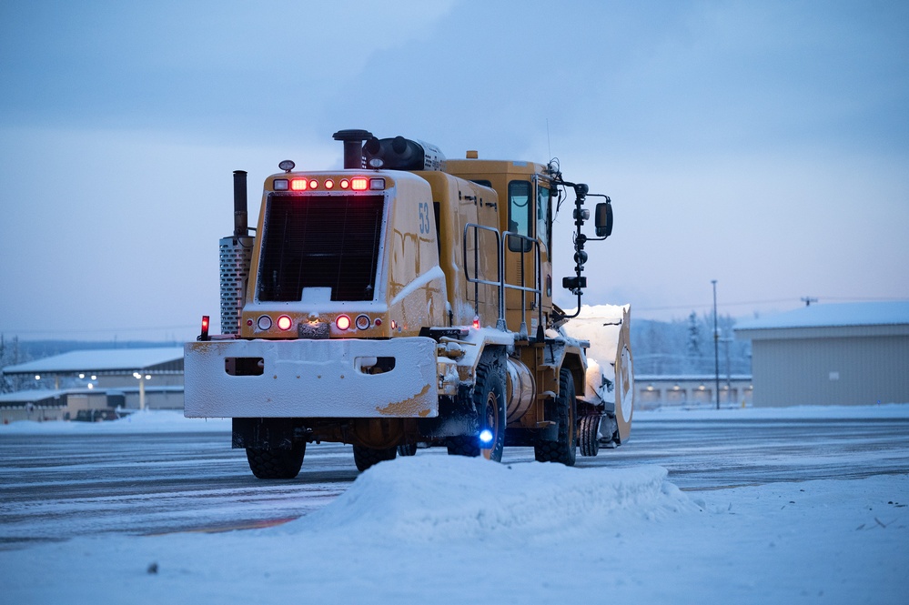 Snow barn clears the way on Eielson AFB