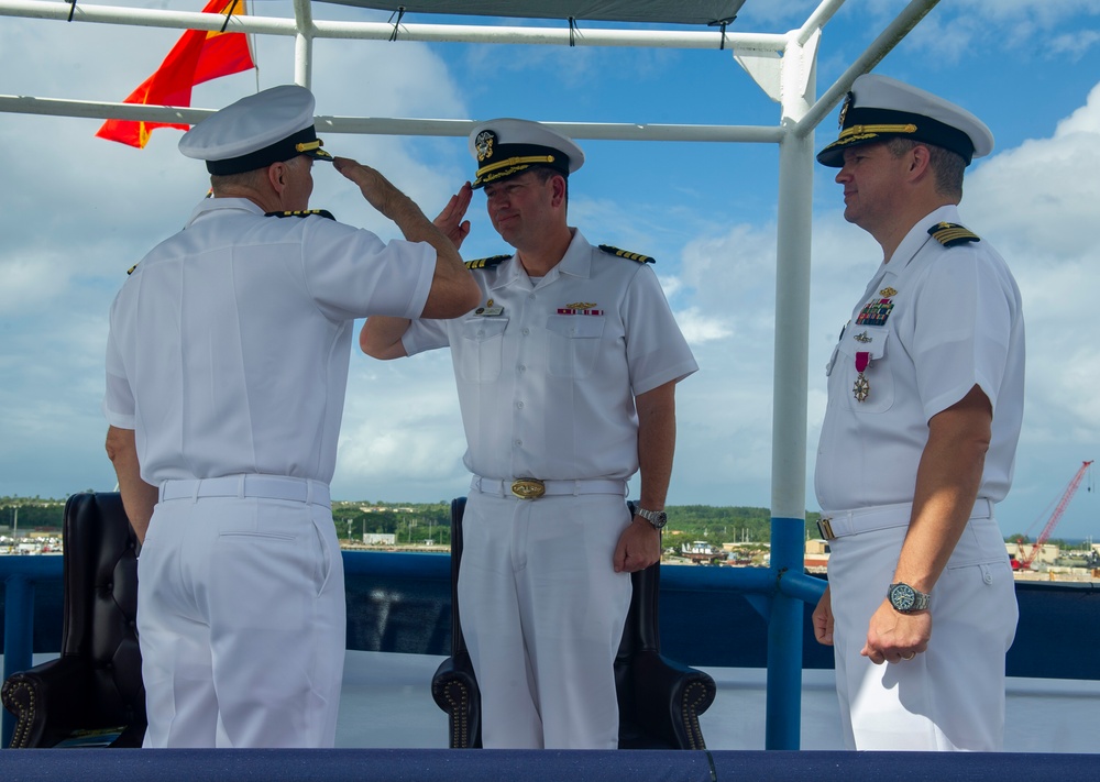 Frank Cable Holds Change of Command Ceremony