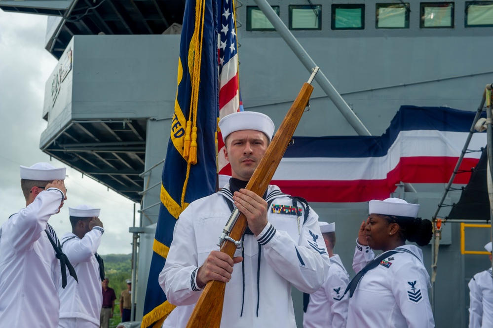 Frank Cable Holds Change of Command Ceremony