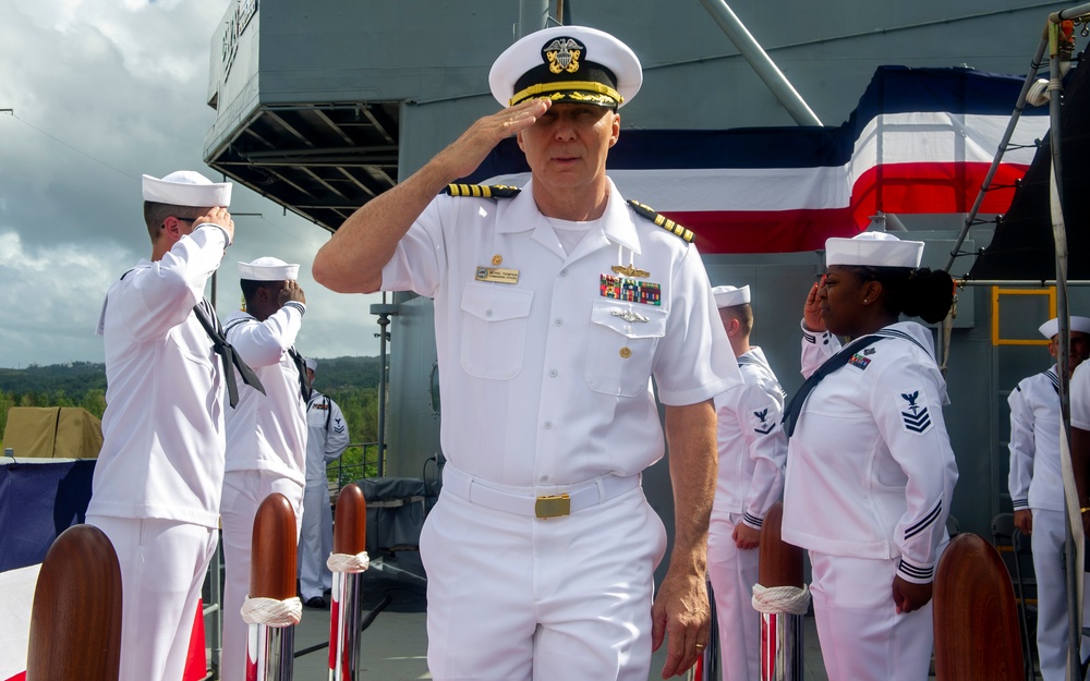 Frank Cable Holds Change of Command Ceremony