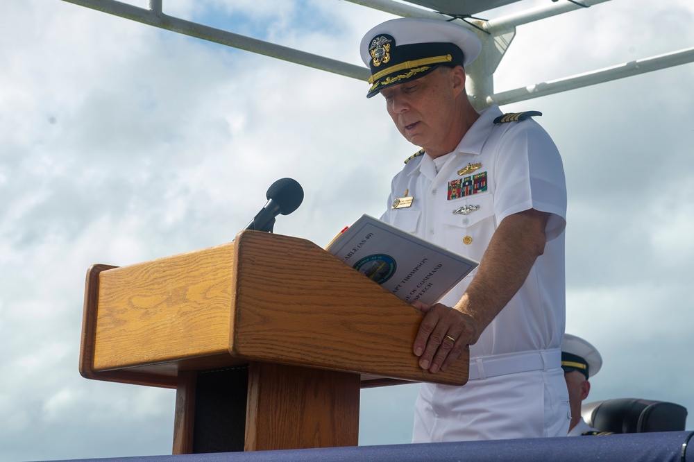 Frank Cable Holds Change of Command Ceremony