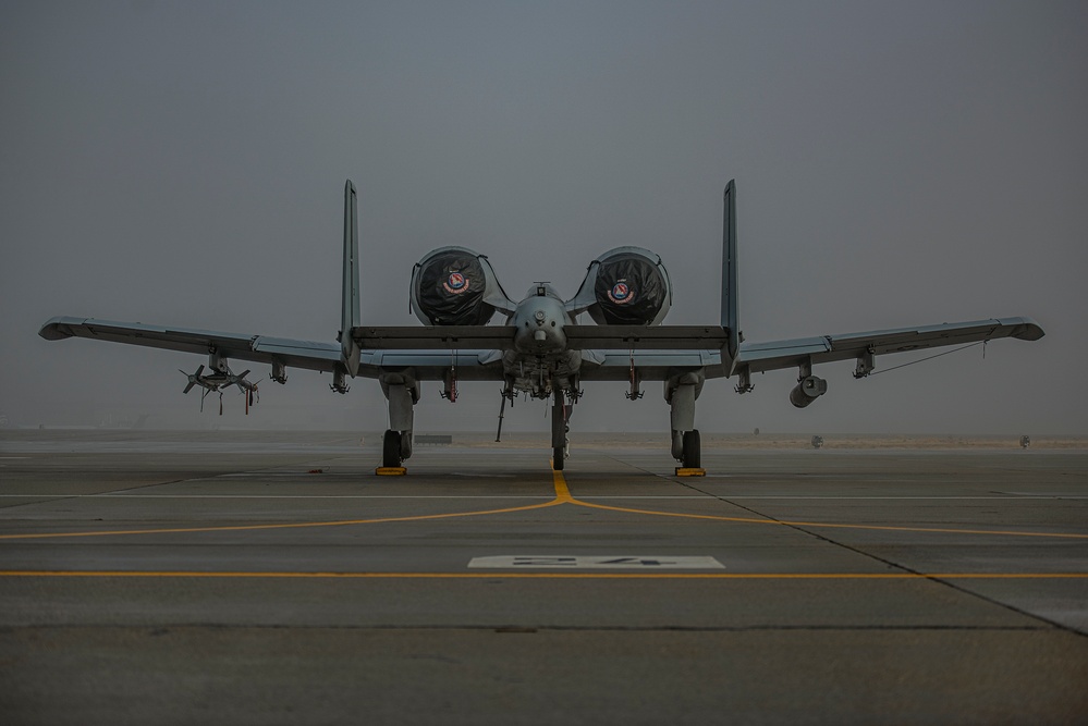 Foggy flight line