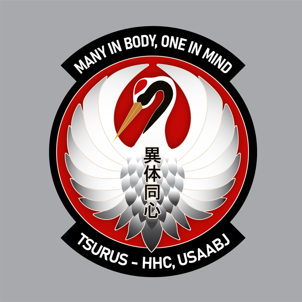 78th Crane &quot;Tsuru&quot; HHC, USAABJ Unit Logo Design