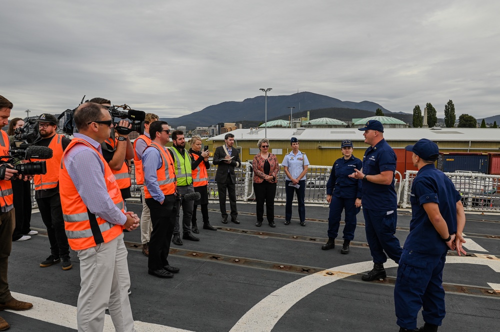 Coast Guard Cutter Polar Star (WAGB 10) holds tours in Hobart