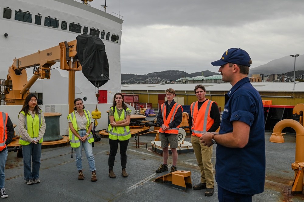 Coast Guard Cutter Polar Star (WAGB 10) holds tours in Hobart