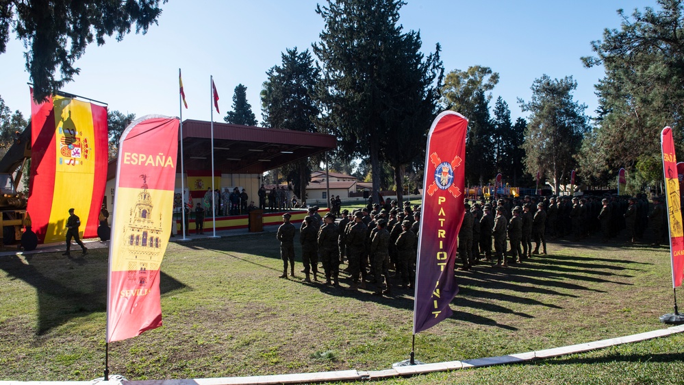 NATO Spanish Patriot Unit holds change of command at Incirlik Air Base with partners