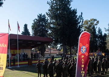 NATO Spanish Patriot Unit holds change of command at Incirlik Air Base with partners