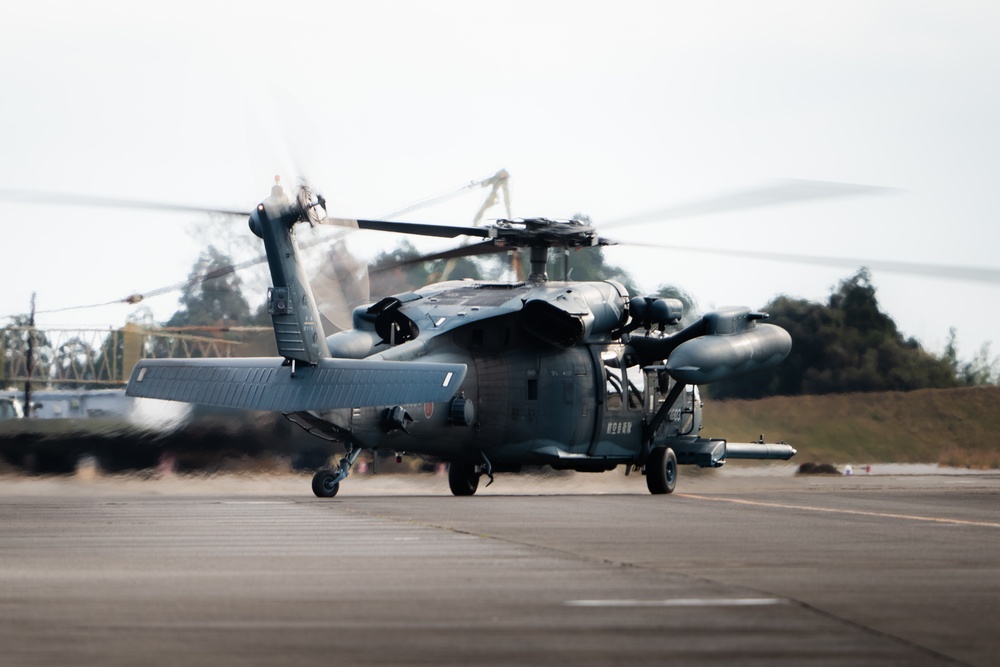 JASDF squadrons conduct flight operators at Nyutabaru Air Base