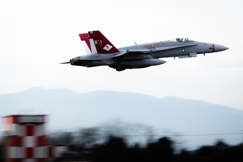 NATR: VMFA-232 conducts flight operations at Nyutabaru Air Base