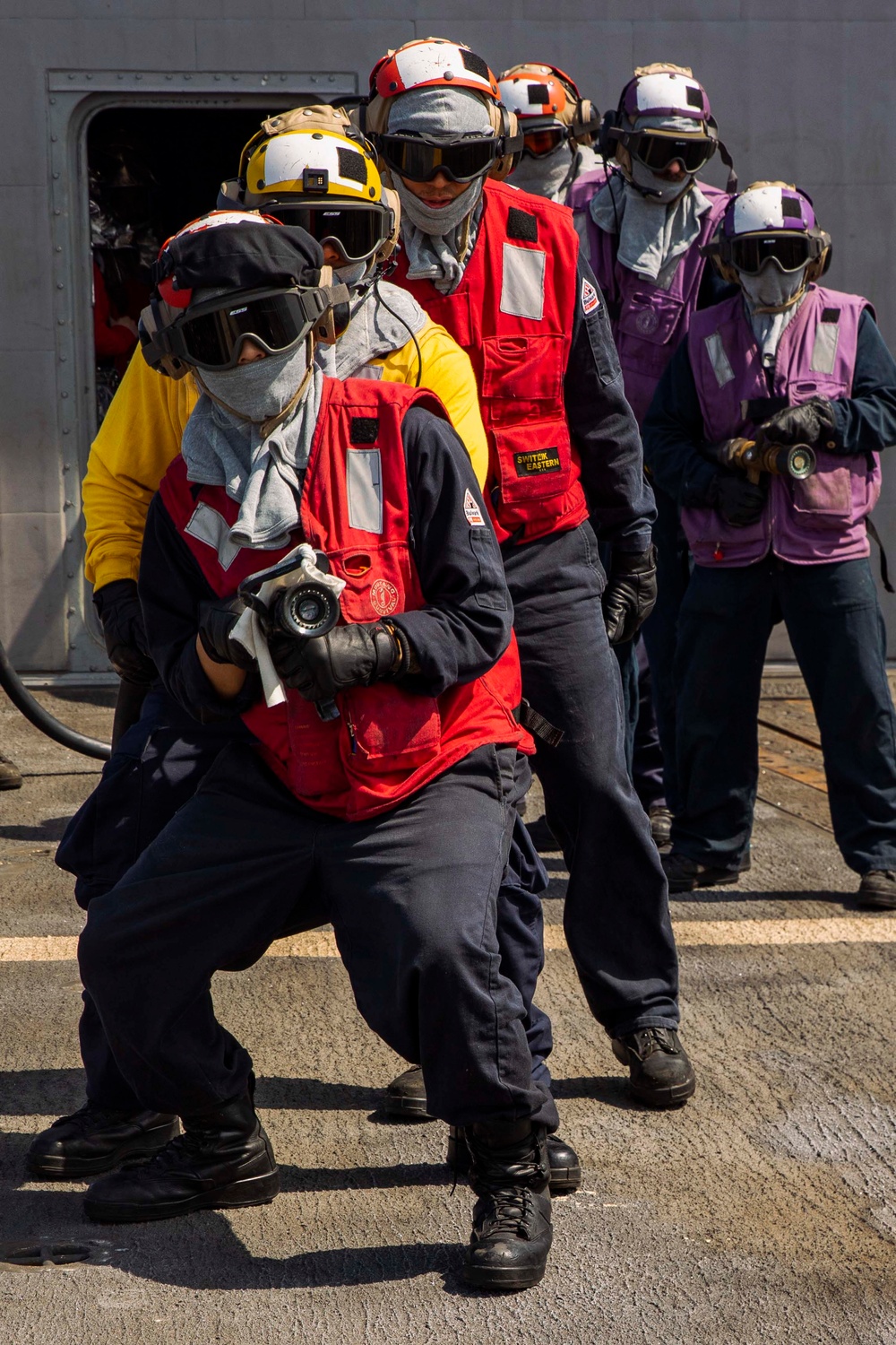 USS Philippine Sea Conducts Firefighting Training in the Arabian Gulf