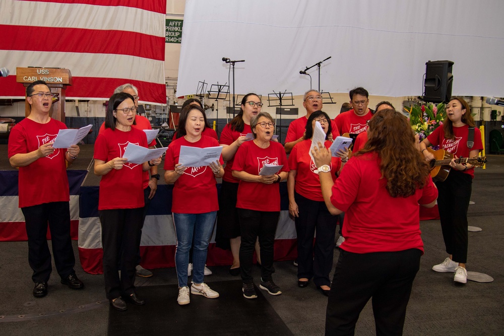 USS Carl Vinson (CVN 70) Hosts Reception for Visitors in Singapore