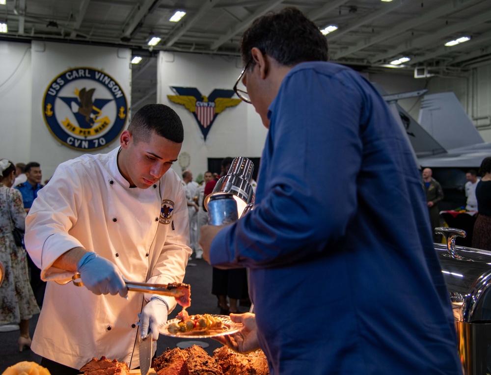 USS Carl Vinson (CVN 70) Hosts Reception for Visitors in Singapore