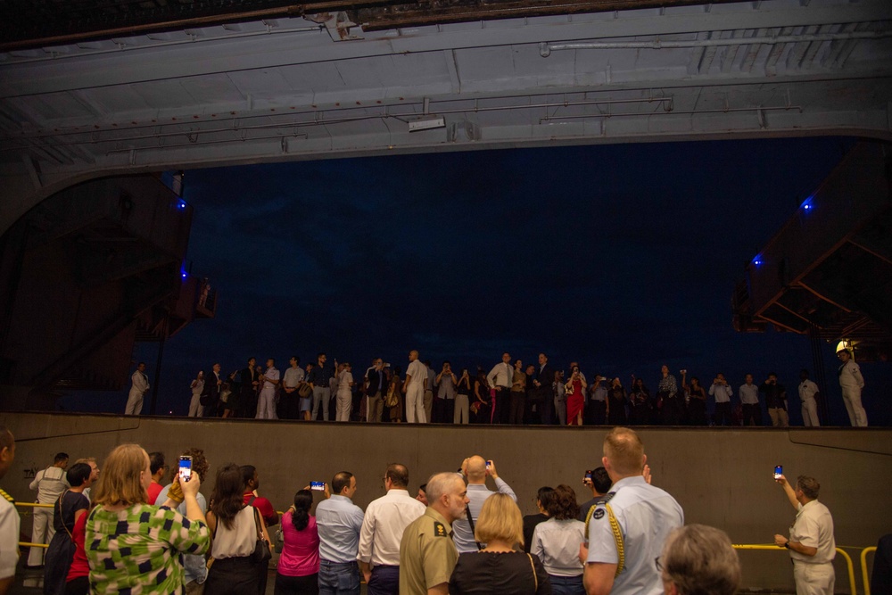 USS Carl Vinson (CVN 70) Hosts Reception for Visitors in Singapore