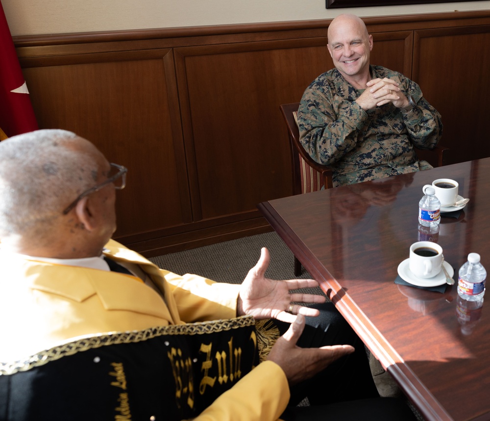 Zulu King and esteemed members visit Marines at Marine Corps Support Facility New Orleans