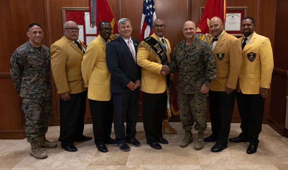 Zulu King and esteemed members visit Marines at Marine Corps Support Facility New Orleans