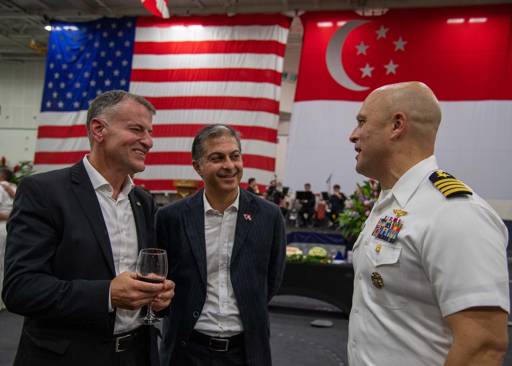 USS Carl Vinson (CVN 70) Hosts Reception for Visitors in Singapore