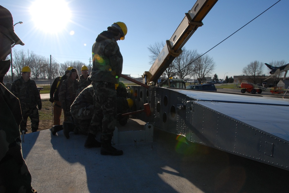 KC-135 static display construction