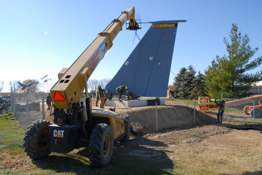 KC-135 static display construction