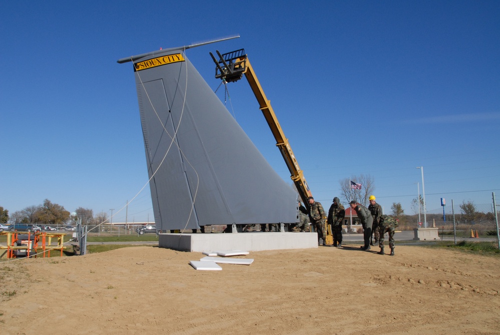 KC-135 static display construction