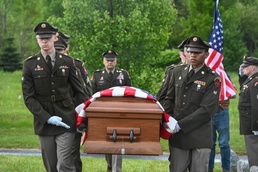 New York Army National Guard provides honors for World War II pilot