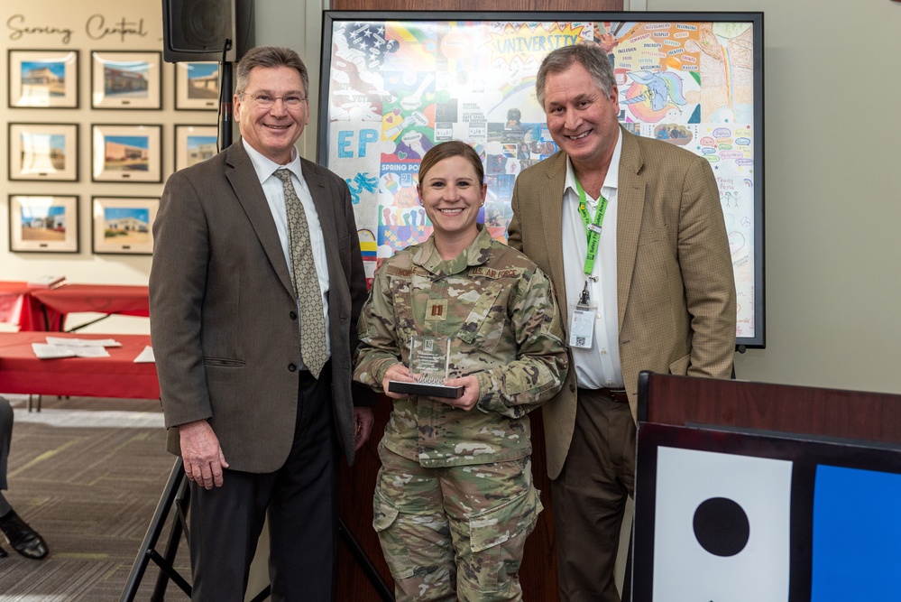 Capt. Samantha Norville recognized for service to Goodwill Dec. 14, 2023