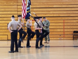 NAVSUP military personnel volunteer to be Navy JROTC competition judges