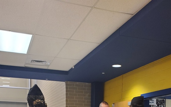 NAVSUP military personnel support local community as volunteer Navy JROTC competition judges