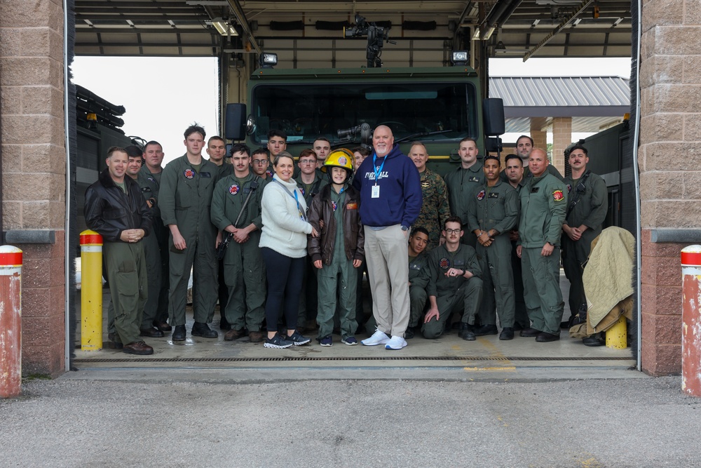 MCAS Beaufort help grant Trent's wish with Make-A-Wish