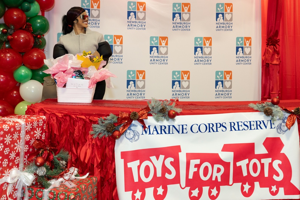 Cardi B attends Toys for Tots gift distribution