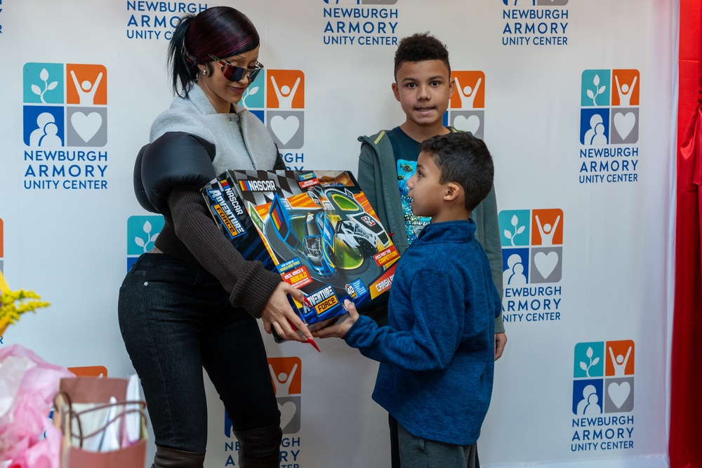 Cardi B attends Toys for Tots gift distribution