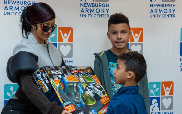 Cardi B attends Toys for Tots gift distribution