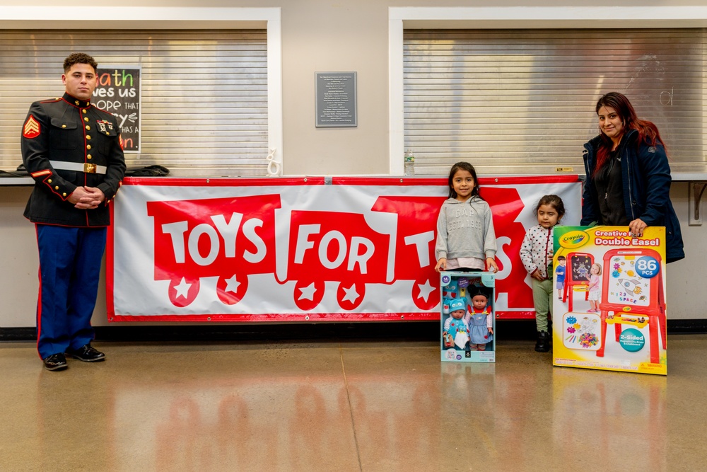 Cardi B attends Toys for Tots gift distribution