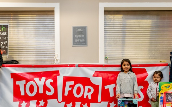 Cardi B attends Toys for Tots gift distribution