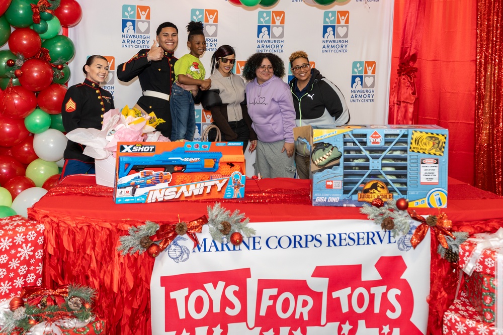 Cardi B attends Toys for Tots gift distribution