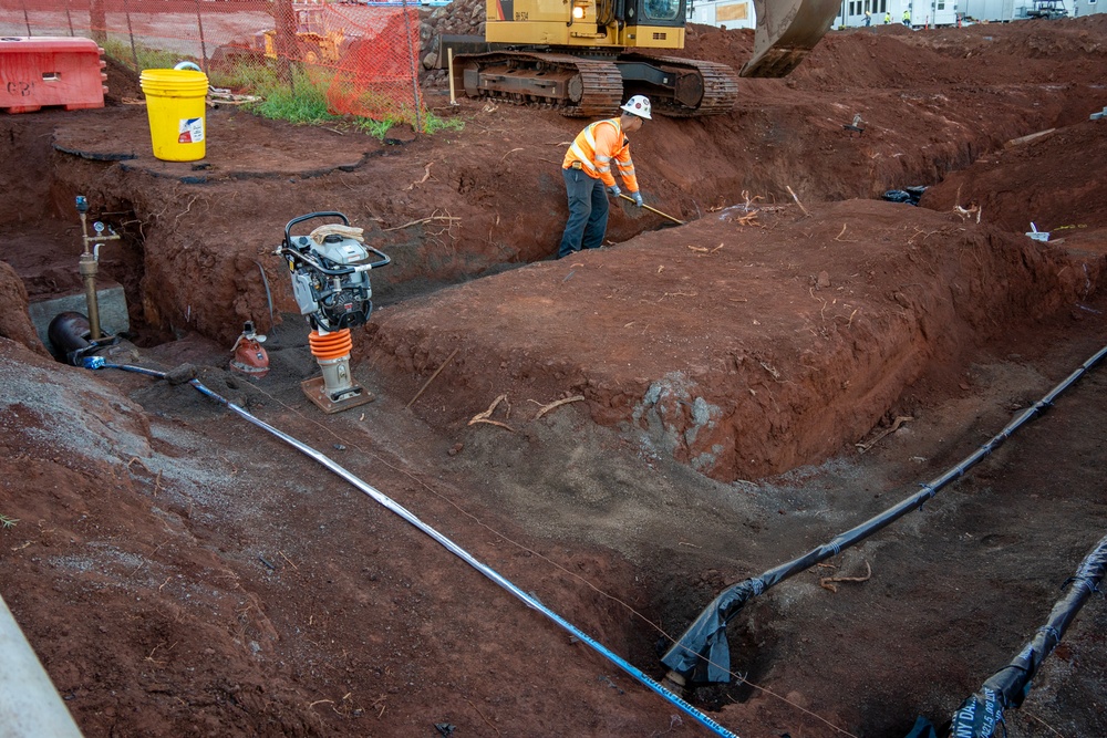 Work continues on temporary school in Lahaina