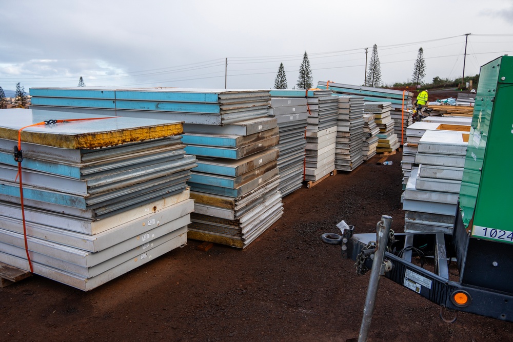 Work continues on temporary school in Lahaina