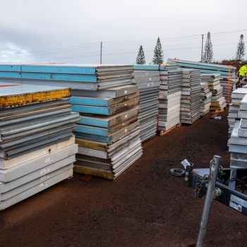 Work continues on temporary school in Lahaina