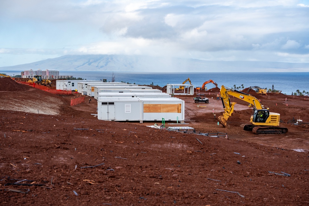 Work continues on temporary school in Lahaina