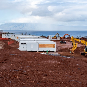 Work continues on temporary school in Lahaina