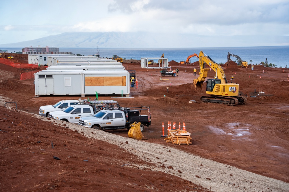 Work continues on temporary school in Lahaina