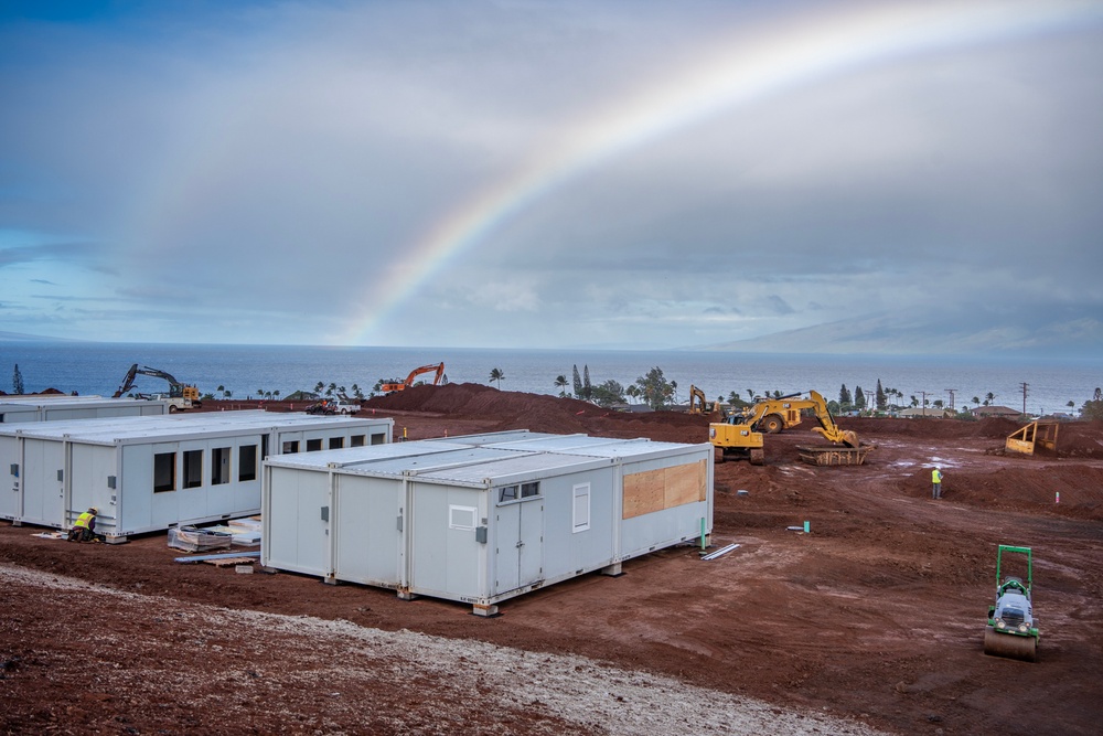 Work continues on temporary school in Lahaina