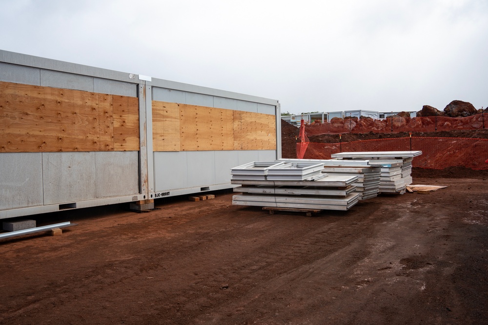 Work continues on temporary school in Lahaina